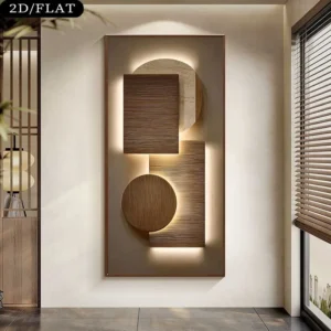Modern Geometric Frameless Wall Art