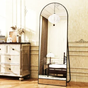 Black Arched Full-Length Mirror