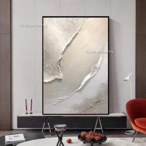 Hand-Painted Ocean Wave Canvas Art